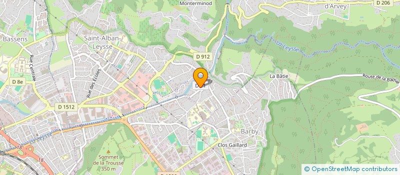 localisation de l'entreprise INFIRMERIE DE LEYSSE  SAINT-ALBAN-LEYSSE