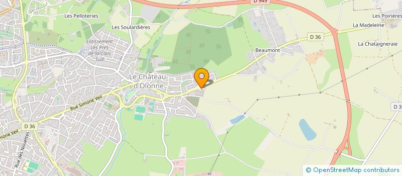 localisation de l'entreprise INFIRMERIE DU BOCAGE à LES SABLES D'OLONNE