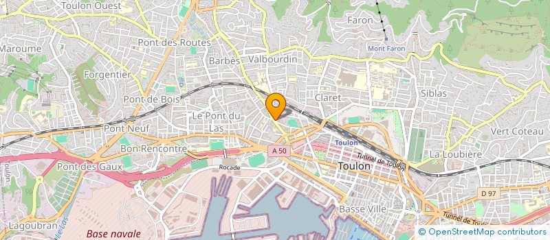 localisation de l'entreprise INFIRMERIE SAINT ROCH SCP D'INFIRMIERS STALLA - GHOUAFRIA - BALDAYROU - BOUVIER - DEBUC - FOLEAS - DEVOS - REGGAD - CUV à TOULON