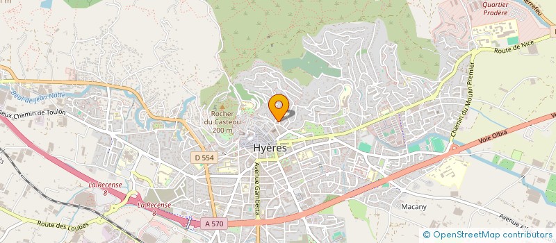 localisation de l'entreprise INFIRMHYERES à HYERES