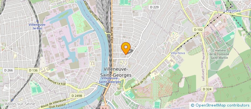 localisation de l'entreprise INFIRMIER ADOM 94/91  VILLENEUVE-SAINT-GEORGES