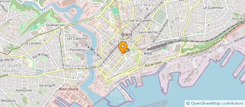 localisation de l'entreprise INFIRMIER LE VAILLANT à BREST