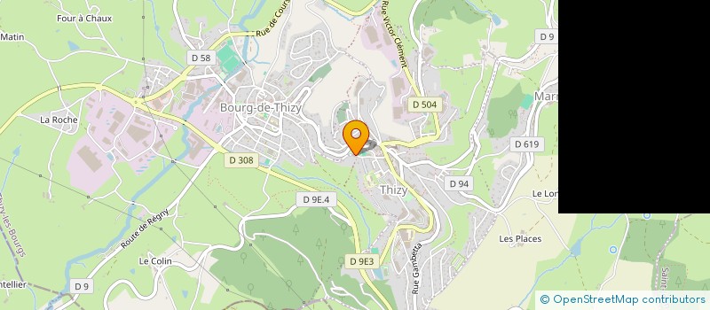 localisation de l'entreprise INFIRMIERES ASSOCIEES BEZACIER-LIONS-RIVAT  THIZY-LES-BOURGS