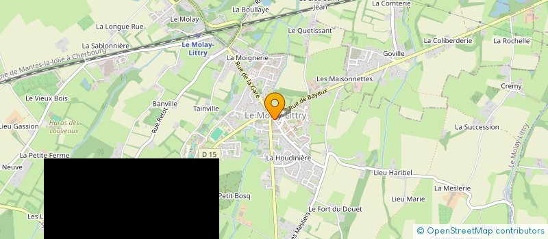 localisation de l'entreprise INFIRMIERES DU MOLAY LITTRY  LE MOLAY-LITTRY