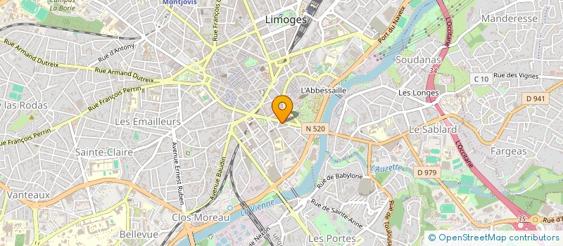 localisation de l'entreprise INFIRMIERES ESPACE DUMAS à LIMOGES