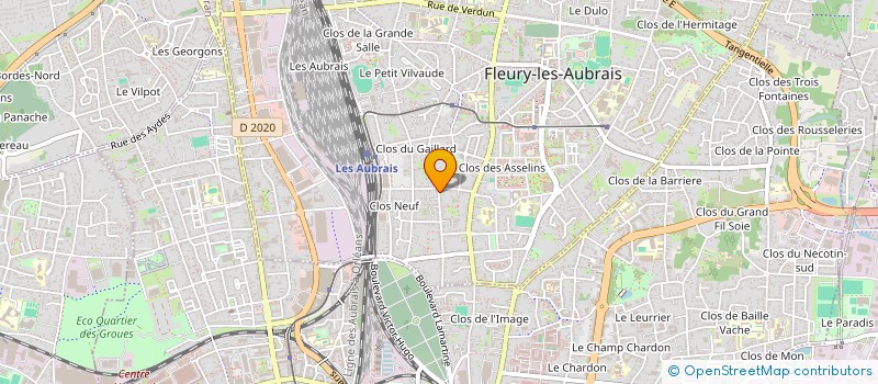 localisation de l'entreprise INFIRMIERES GARE BUSTIERE à FLEURY-LES-AUBRAIS