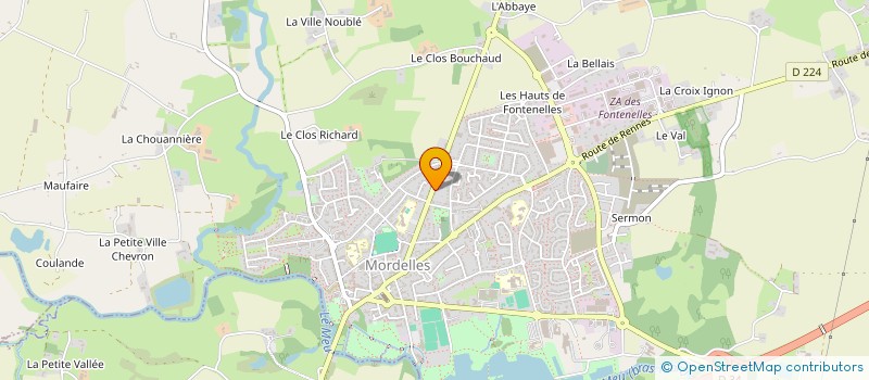 localisation de l'entreprise INFIRMIERES LIBERALES DE MORDELLES à MORDELLES