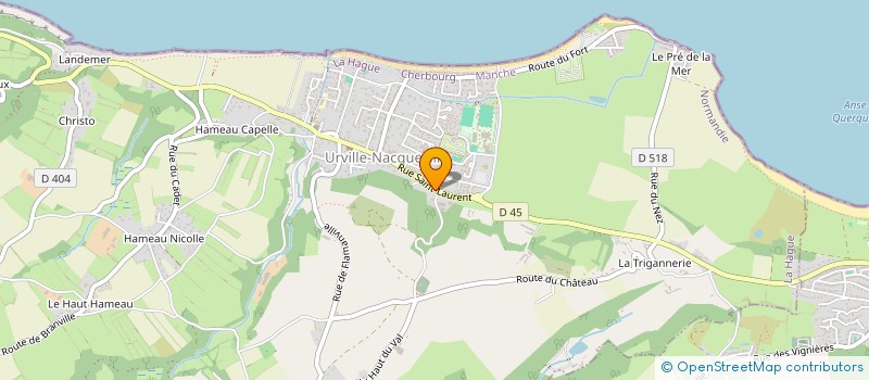 localisation de l'entreprise INFIRMIERES URVILLE-NACQUEVILLE  LA HAGUE