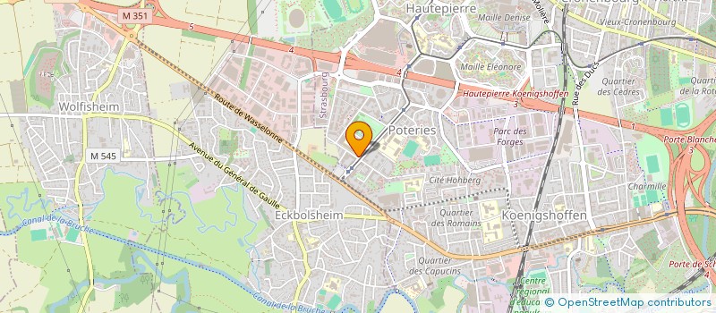 localisation de l'entreprise INFIRMIERS DU PARC DES POTERIES à STRASBOURG