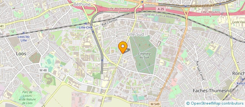 localisation de l'entreprise INFISUD à LILLE