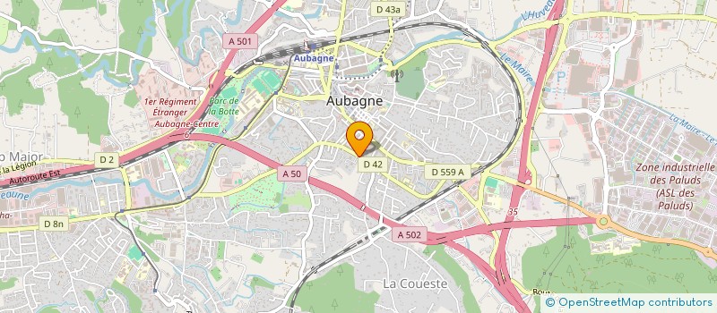 localisation de l'entreprise INFL INSTITUT NATIONAL DE FORMATION LIBRE à AUBAGNE