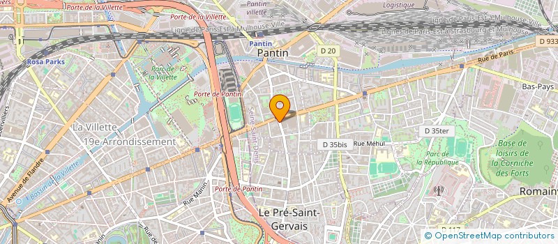 localisation de l'entreprise INFLAMMABLE  PANTIN