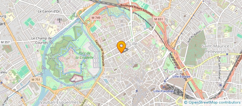 localisation de l'entreprise INFLEXION URBAINE  LILLE