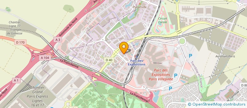 localisation de l'entreprise INFLIGHT SALES GROUP (EUROPE) SAS  LIMEIL-BREVANNES