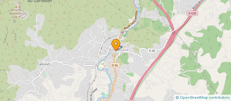 localisation de l'entreprise INFLUENCE 13 à ROQUEVAIRE