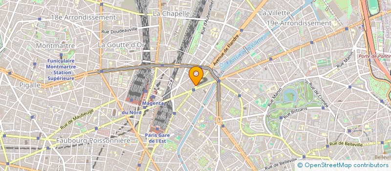 localisation de l'entreprise INFLUENCE à PARIS