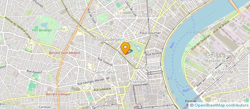 localisation de l'entreprise INFLUENCE  BORDEAUX