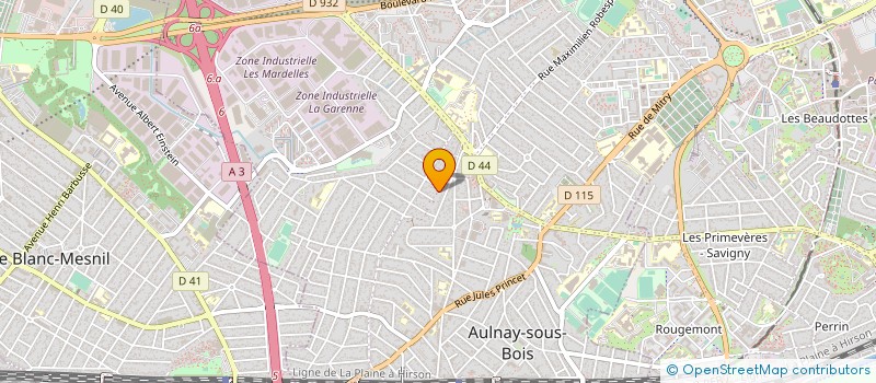 localisation de l'entreprise INFLUENCE BIO à AULNAY-SOUS-BOIS