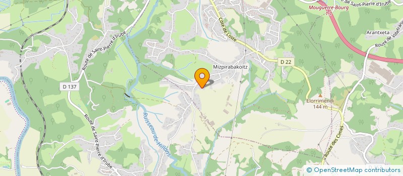 localisation de l'entreprise INFLUENCE FENG SHUI  SAINT-PIERRE-D'IRUBE