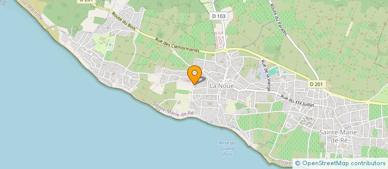 localisation de l'entreprise INFLUENCE PROJETS  SAINTE-MARIE-DE-RE