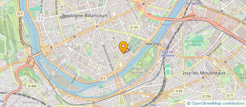 localisation de l'entreprise INFLUENCIA  LEVALLOIS-PERRET