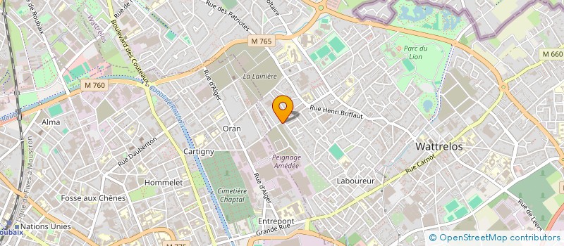 localisation de l'entreprise INFLUENTIAL PARIS à WATTRELOS