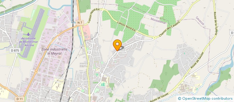 localisation de l'entreprise INFLUIMMO  MONTELIMAR