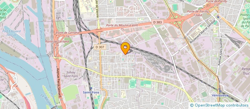 localisation de l'entreprise INFLUTHERM à SAINT-FONS