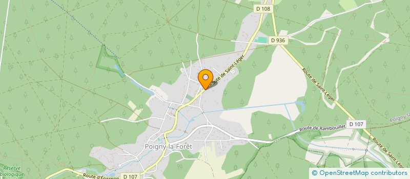 localisation de l'entreprise INFLUX à POIGNY-LA-FORET