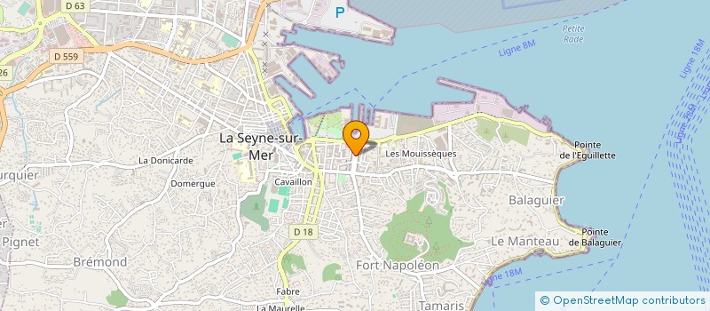 localisation de l'entreprise INFLUXCONNEXIONS à LA SEYNE-SUR-MER