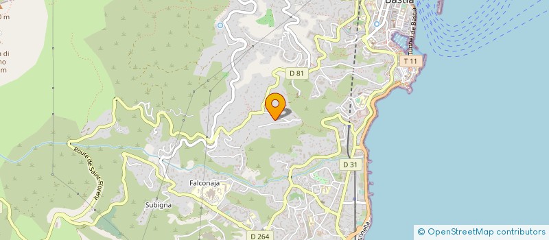 localisation de l'entreprise INFO 2B à BASTIA