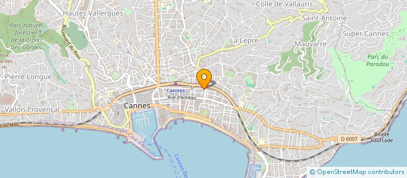 localisation de l'entreprise INFO CANNES à CANNES