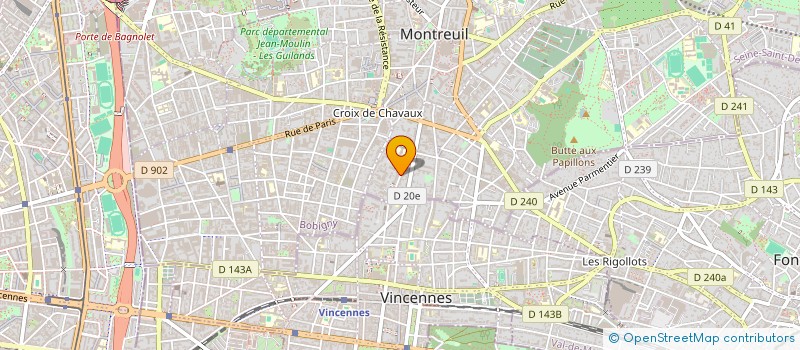 localisation de l'entreprise INFO CONCEPT à MONTREUIL