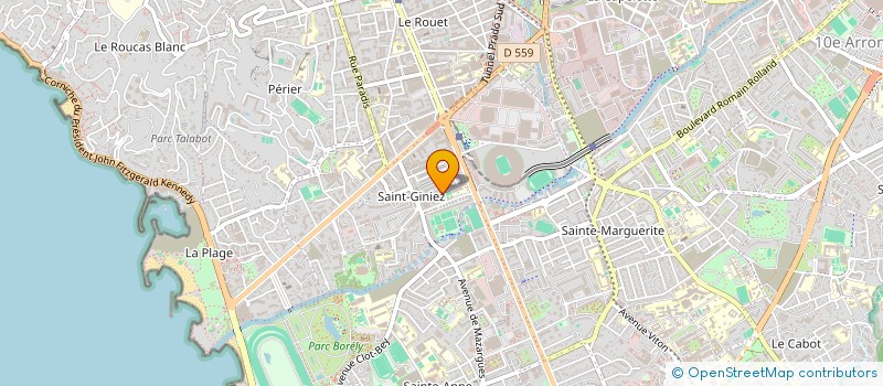 localisation de l'entreprise INFO CONCEPT  MARSEILLE