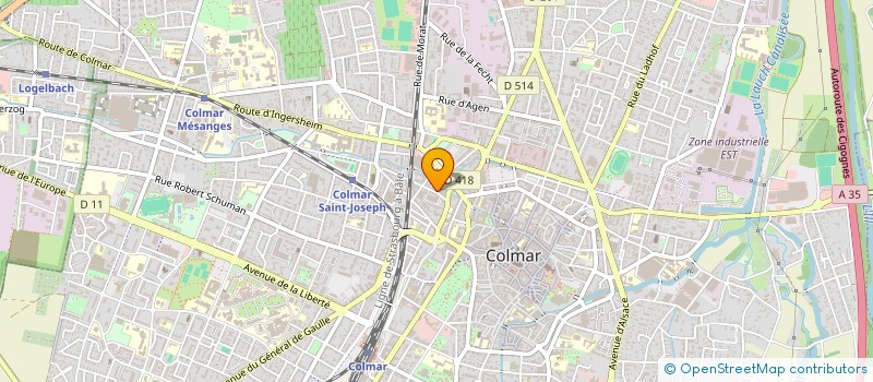 localisation de l'entreprise INFO CONCEPT à COLMAR