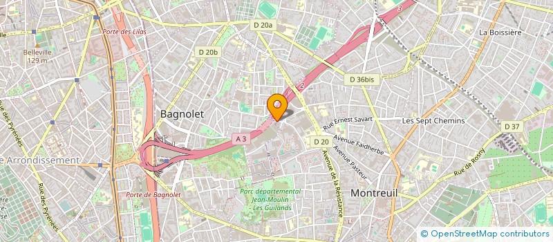 localisation de l'entreprise INFO CONNECT ENTREPRISE à BAGNOLET