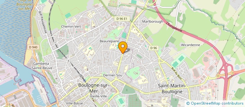 localisation de l'entreprise INFO CONSEIL IMMOBILIER  ICI  BOULOGNE-SUR-MER