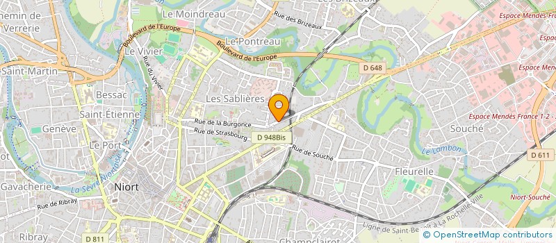 localisation de l'entreprise INFO CONSULTING  NIORT
