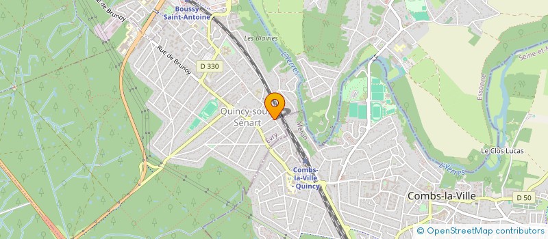 localisation de l'entreprise INFO CONSULTING EXPERTISE  QUINCY-SOUS-SENART