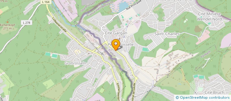 localisation de l'entreprise INFO CUISINES à PETITE-ROSSELLE