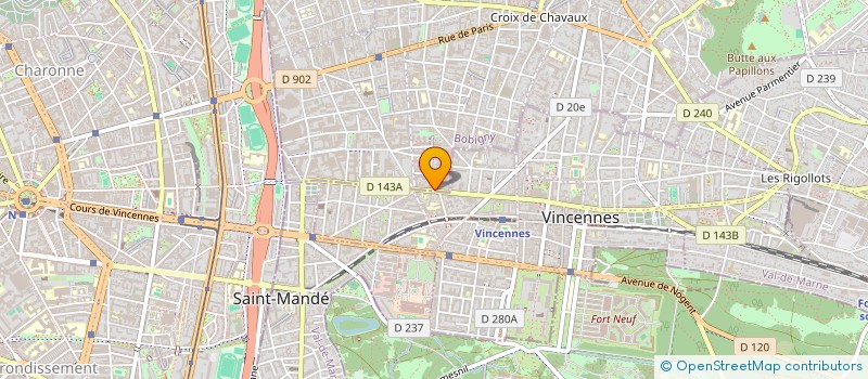 localisation de l'entreprise INFO DATA à MONTREUIL