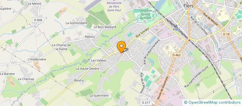 localisation de l'entreprise INFO DEFENSE CONSOMMATEURS SALARIES à FLERS