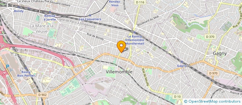 localisation de l'entreprise INFO DESIGN à VILLEMOMBLE