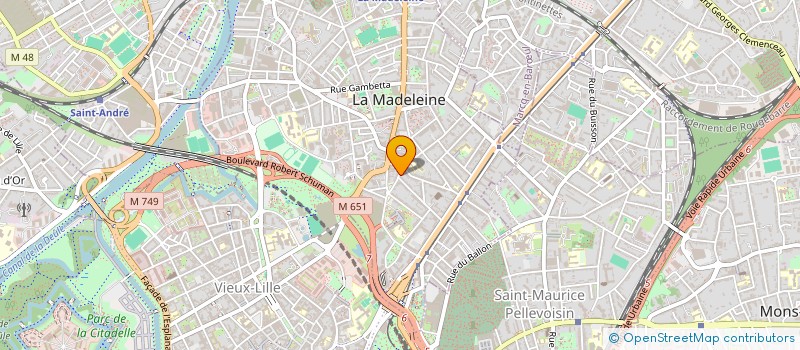 localisation de l'entreprise INFO DROIT SERVICE à LA MADELEINE