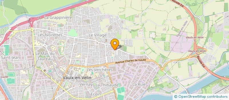 localisation de l'entreprise INFO'GESTION SOCIALE - INFO'DROIT DU TRAVAIL  VAULX-EN-VELIN