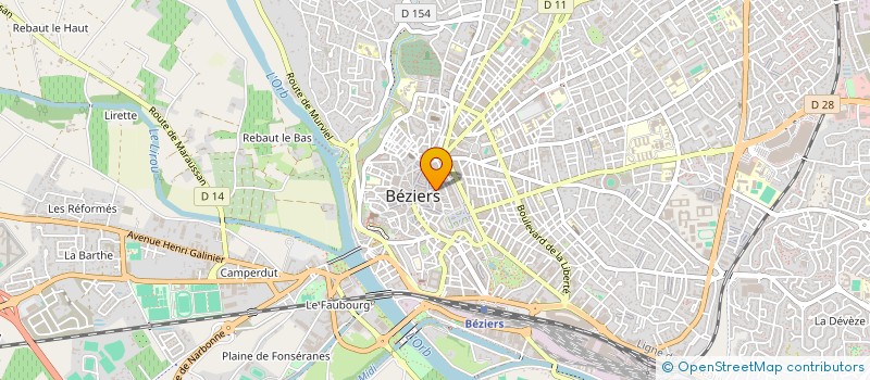 localisation de l'entreprise INFO IMMO à BEZIERS