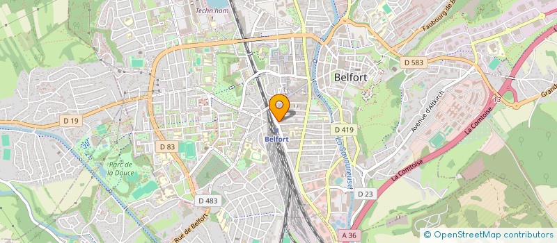 localisation de l'entreprise INFO IMMOBILIER à BELFORT
