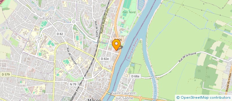 localisation de l'entreprise INFO JEUNES SAONE-ET-LOIRE à MACON