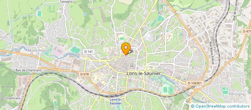 localisation de l'entreprise INFO JEUNESSE JURA à LONS-LE-SAUNIER