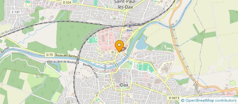 localisation de l'entreprise INFO LANDES CONSEILS à DAX